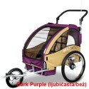 Prikolica za bicikl - KOLICA - 2U1 - sa amortizerima / DARK PURPLE