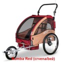Prikolica za bicikl - KOLICA - 2U1 - sa amortizerima / RUMBA RED