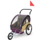 Prikolica za bicikl - KOLICA - 2U1 - sa amortizerima / DARK PURPLE
