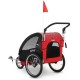 Prikolica za bicikl - KOLICA - 2U1 - sa amortizerima / AURORA RED