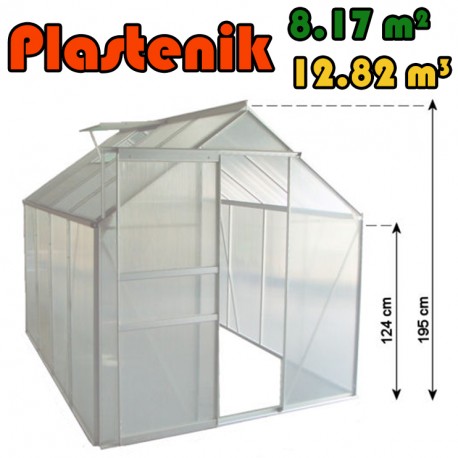 Plastenik 190 X 430 cm - 8.17m2 - 12.82m3
