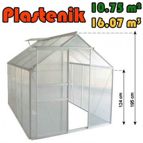 Plastenik 250 X 430 cm - 10.75m2 - 16.07m3