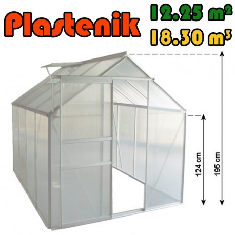 Plastenik 250 X 490 cm - 12.25m2 - 18.30m3